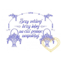 Nástěnná textilní kuchařka - Brzy vstávej