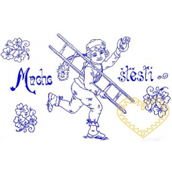 Nástěnná textilní kuchařka - Kominíčkovo přání