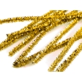 Modelovací chlupatý drátek zlatý slabší - 100 ks