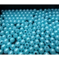 Světle modré plastové korálky 8 mm - 50 g