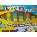 Fixy na textil - 6 kusů