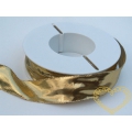Zlatá lesklá textilní stuha - šíře 16 mm, délka 20 m
