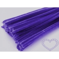 Modelovací chlupatý drátek tmavě fialový - sada 100 ks