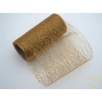 Zlatá pavučina - spider organza - šíře 39cm Zlatá pavučina - spider organza - šíře 39cm