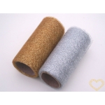 Zlatá pavučina - spider organza - šíře 39cm Zlatá pavučina - spider organza - šíře 39cm