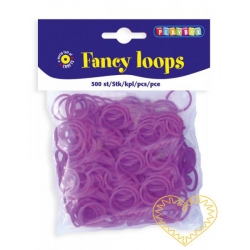 Gumičky loops fialové - 500 ks
