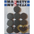 Magnet šedý - Ø 2 cm - sada 10 kusů