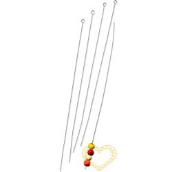 Korálkové jehly dlouhé 13 cm - sada 5 ks