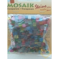 Průhledná mozaika - mix barev - čtverečky 1 x 1 cm - balení 45 g