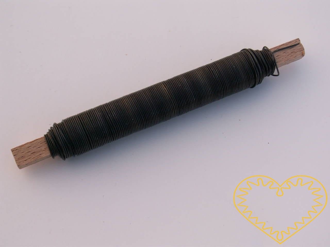 Vázací drát černý žíhaný ø 0,7 mm - 100 g. Drát je vhodný zejména k drátování keramiky apod.