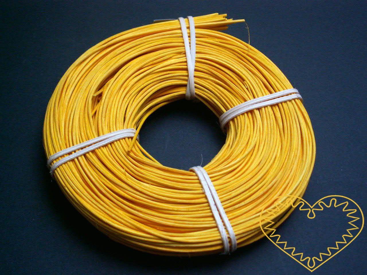 Žlutý pedig ø 1,75 mm - balení 100 g. K aranžování, do květinových vazeb, k pletení.