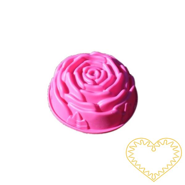 Růže - silikonová forma na mýdlo pro domácí výrobu mýdla z glycerínových mýdlových hmot i při metodě za studena.