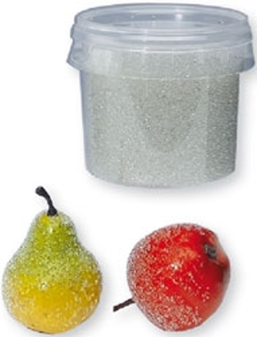Malé transparentní skleněné kuličky - skleněné mikrokuličky. Výborný materiál k tvoření. Kuličky lze přilepit k podkladu a vytvářet např. lesklý efekt sněhu, vodní hladiny apod. či jimi obalovat různé dekorace, např. vatové ovoce. hmotnost: 200 g
