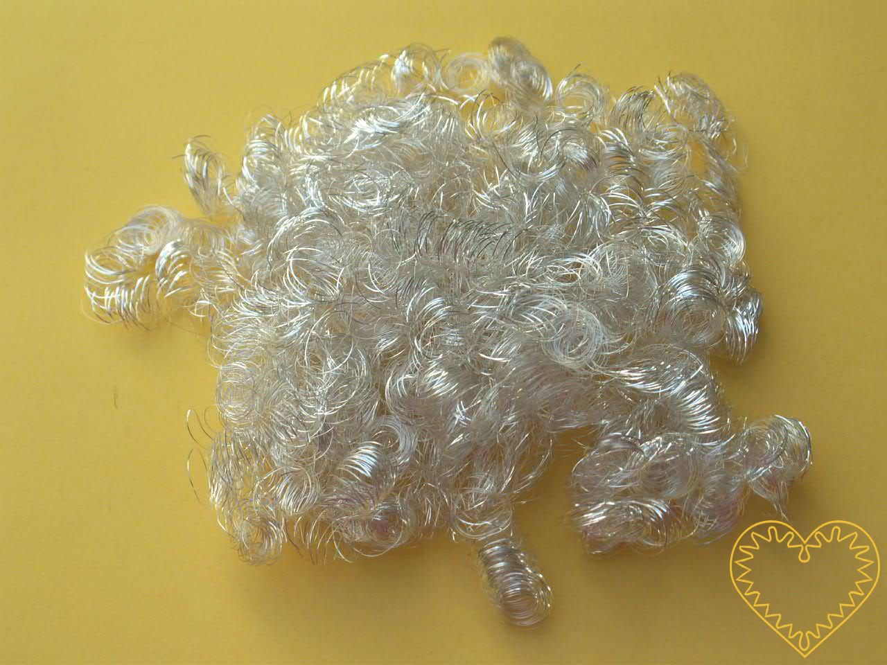 Andělské vlasy stříbrné - baroko 20 g. Mají široké využití - uplatní se při aranžování, tvorbě nejrůznějších dekorací, ale např. i jako vlásky na figurku či maňáska.